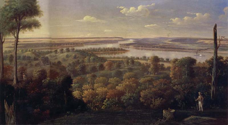 unknow artist On the Ohio River oil painting picture